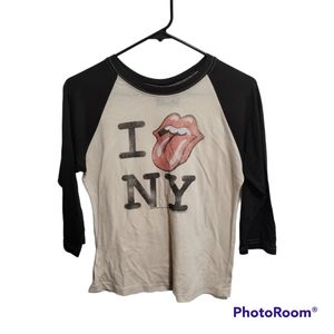 Y2K Women's I Love NY Half Sleeve T Shirt